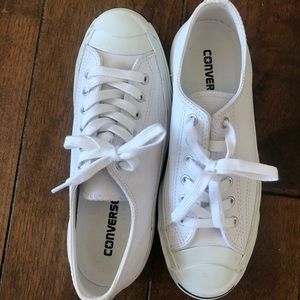 Jack Purcell white leather sneakers